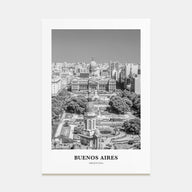 Buenos Aires Portrait B&W No 3 Poster