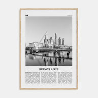 Buenos Aires Travel B&W No 3 Poster