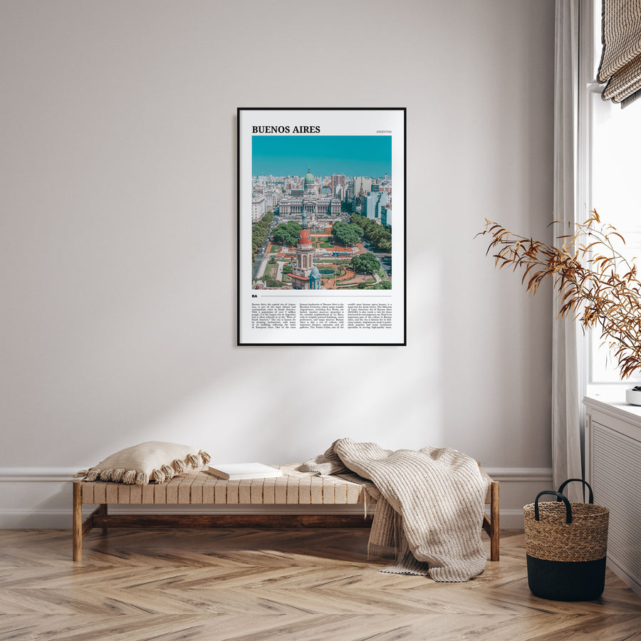 Buenos Aires Travel Color Poster