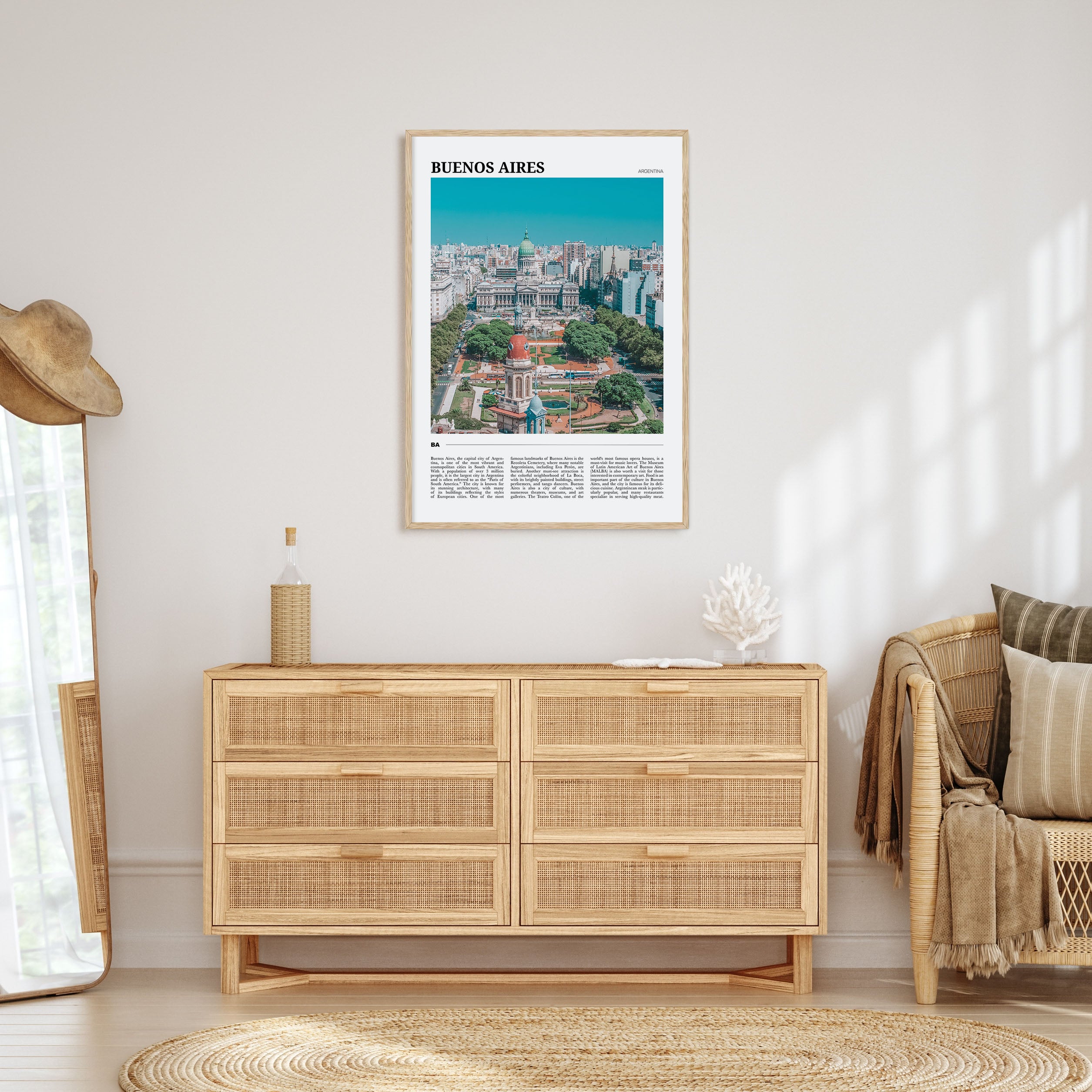 Buenos Aires Travel Color Poster