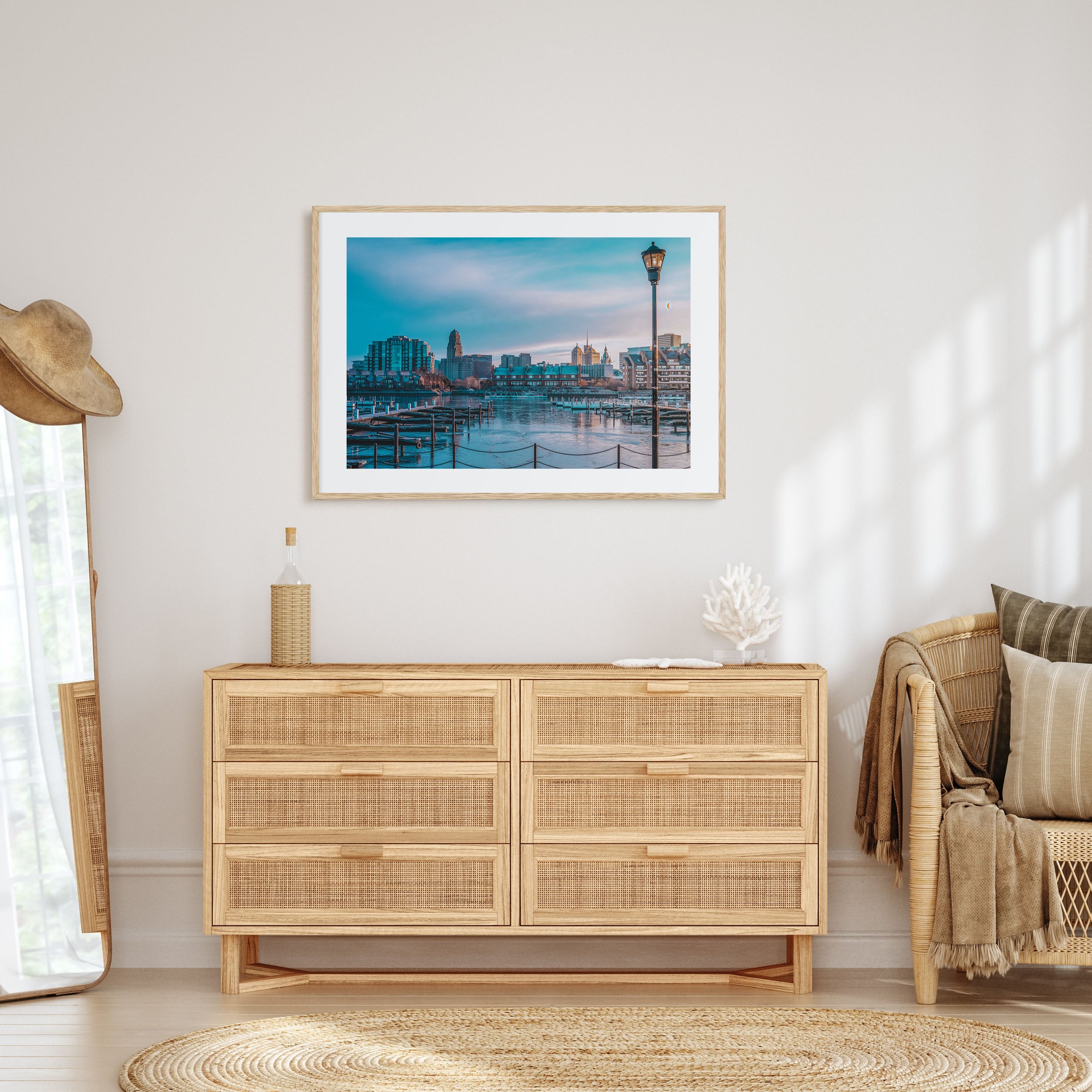Buffalo Landscape Color Poster