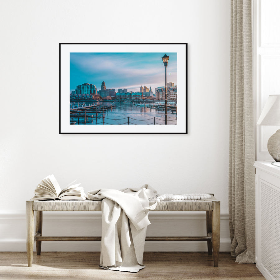 Buffalo Landscape Color Poster