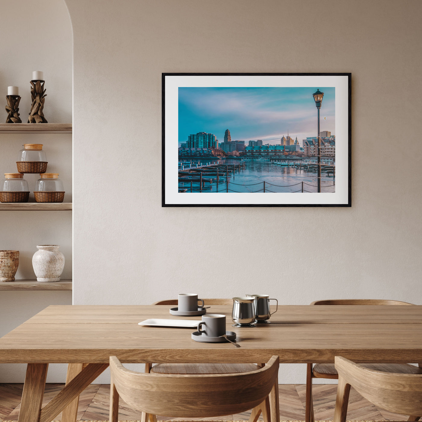 Buffalo Landscape Color Poster