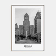 Buffalo Portrait B&W No 1 Poster