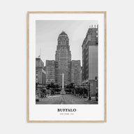 Buffalo Portrait B&W No 1 Poster