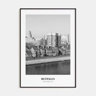 Buffalo Portrait B&W No 2 Poster