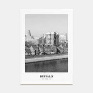 Buffalo Portrait B&W No 2 Poster