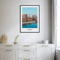 Buffalo Portrait Color Poster