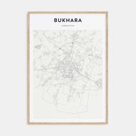 Bukhara Map Portrait Poster