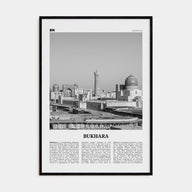 Bukhara Travel B&W Poster