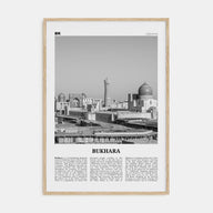 Bukhara Travel B&W Poster