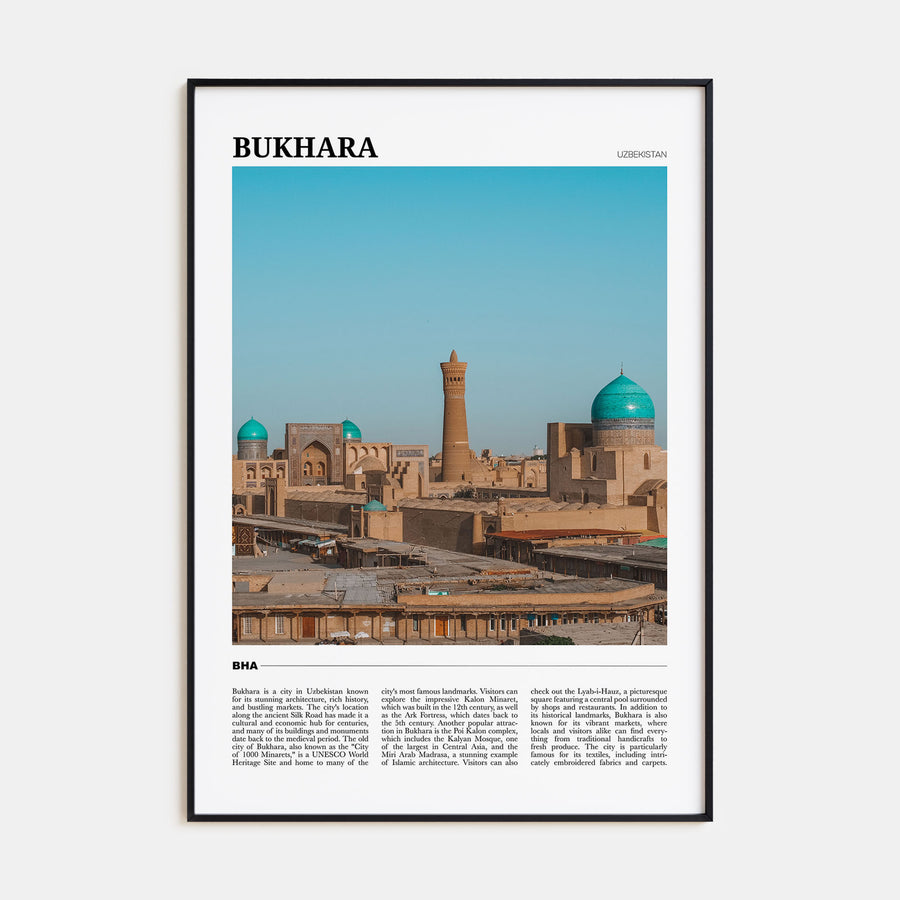 Bukhara Travel Color Poster