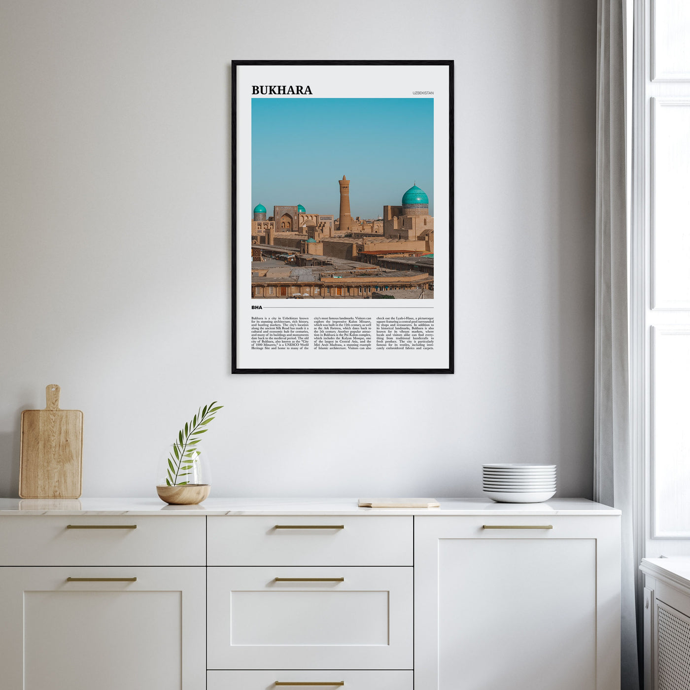 Bukhara Travel Color Poster