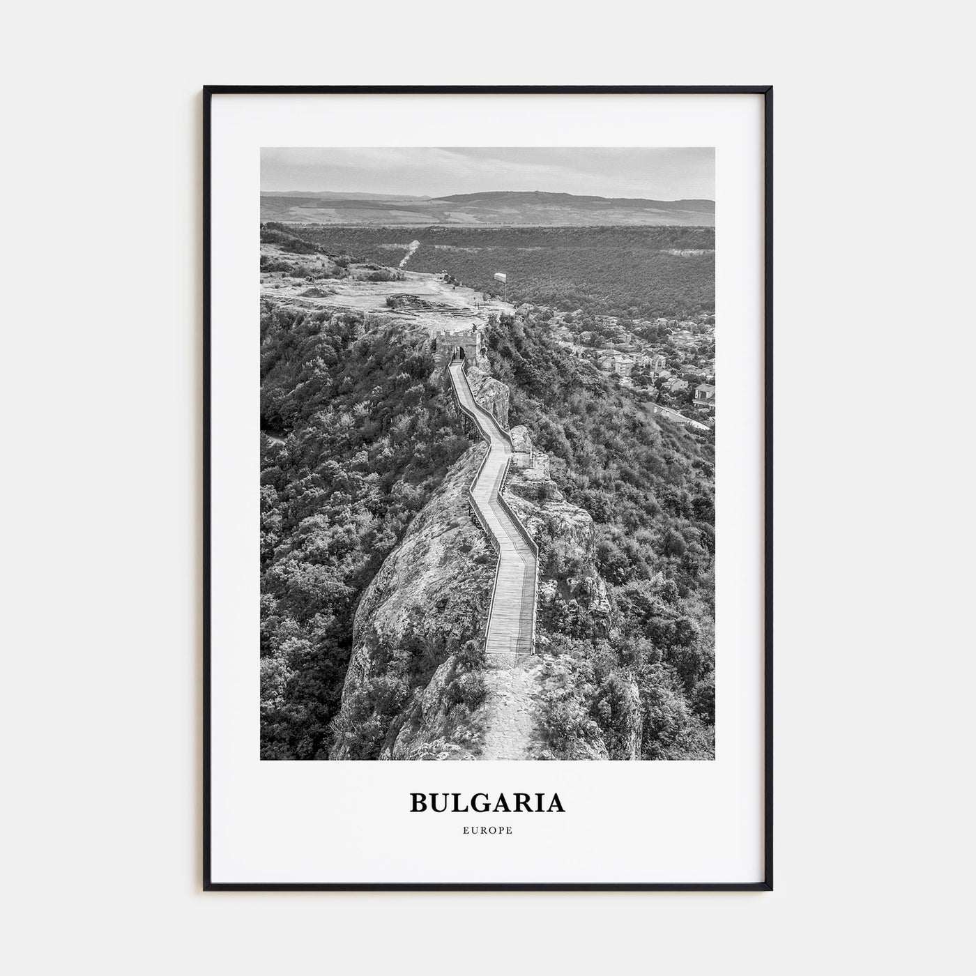 Bulgaria Portrait B&W Poster