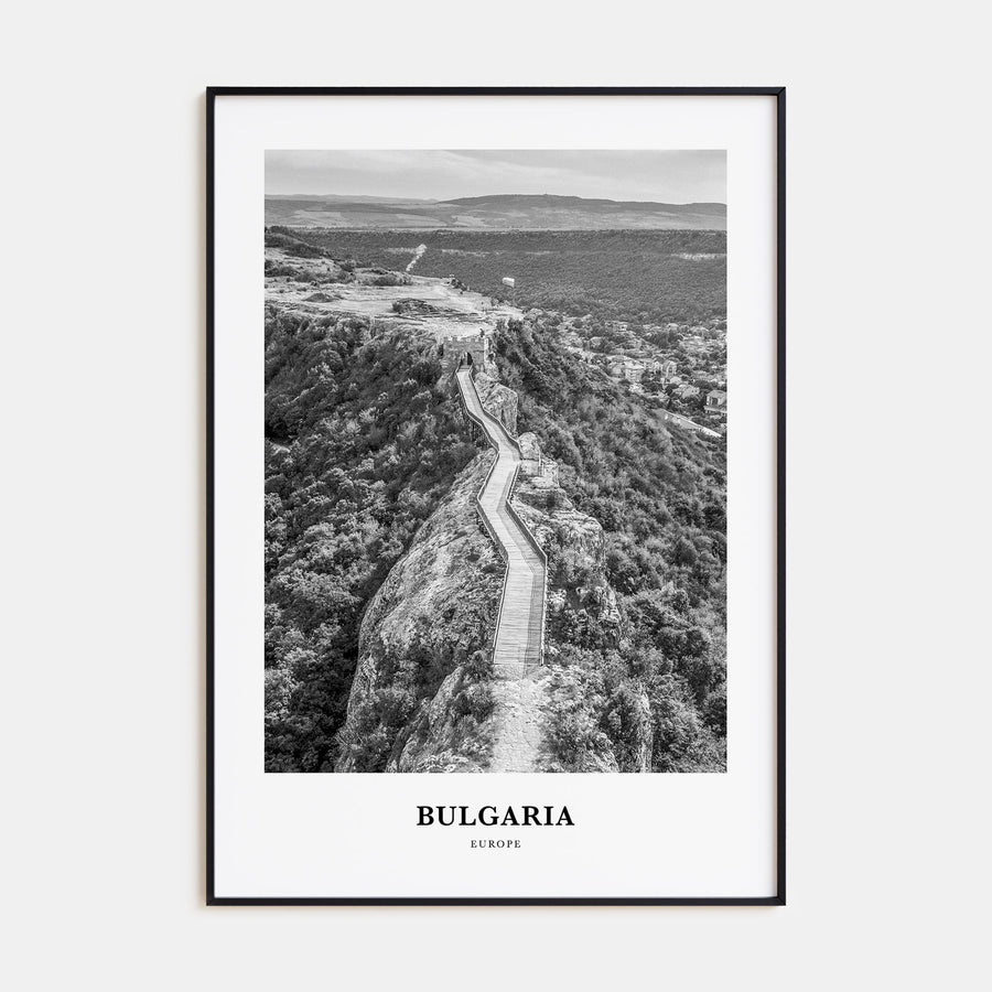 Bulgaria Portrait B&W Poster