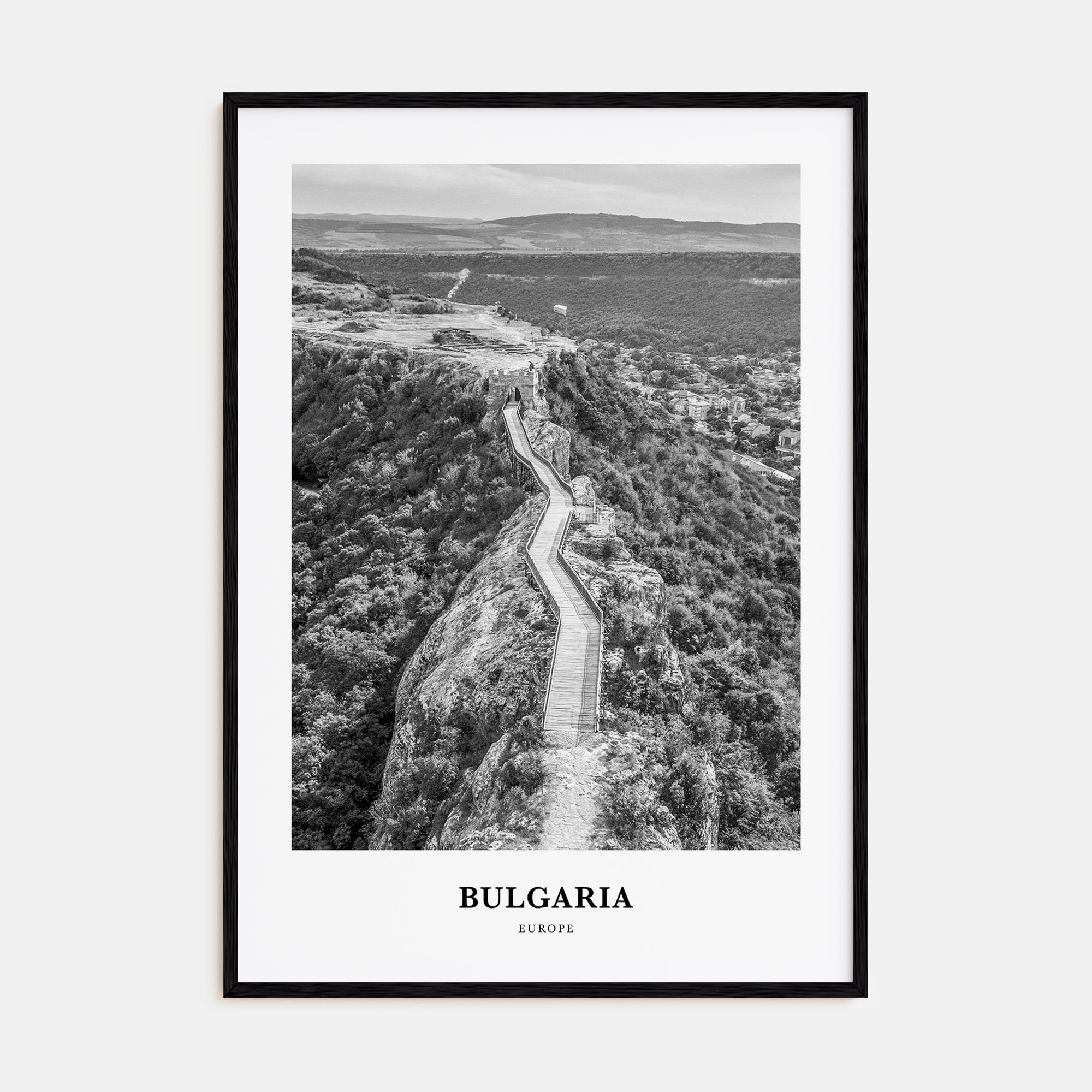 Bulgaria Portrait B&W Poster