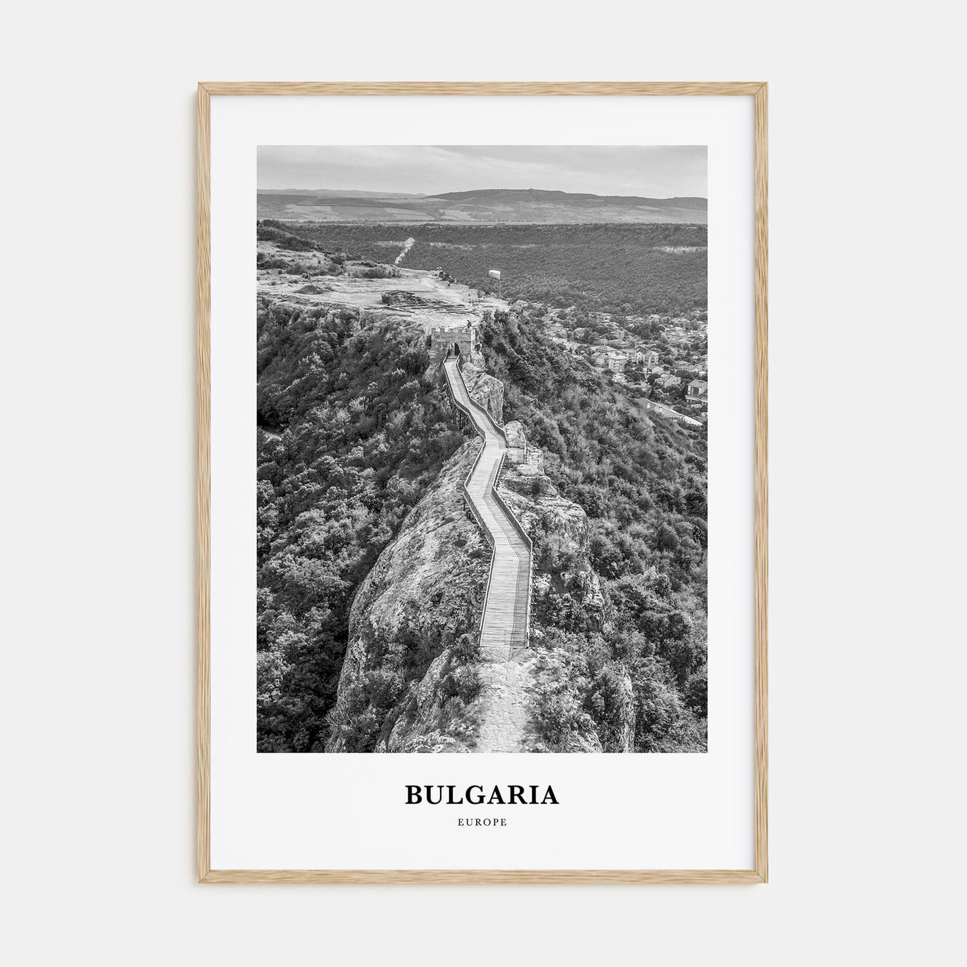 Bulgaria Portrait B&W Poster