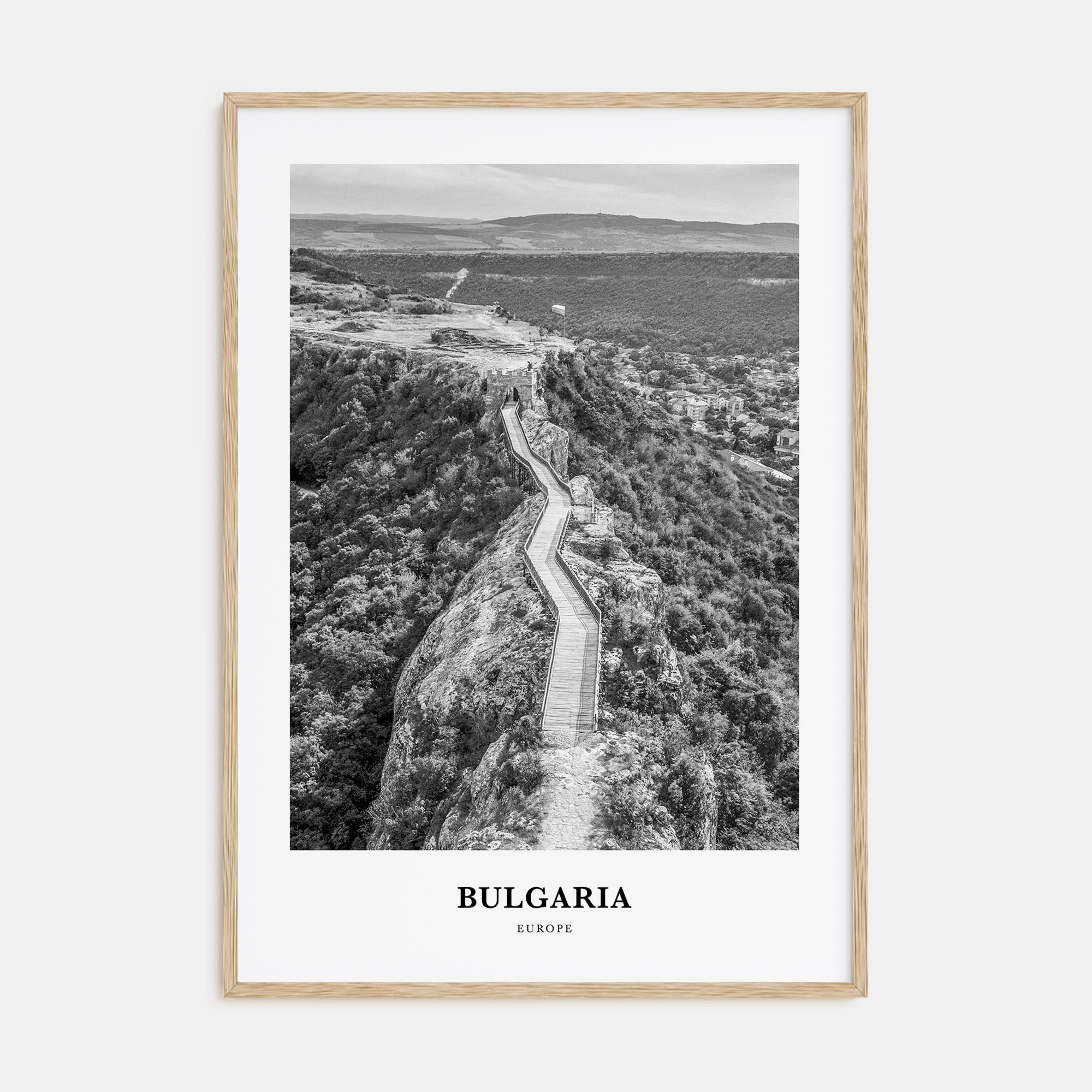 Bulgaria Portrait B&W Poster