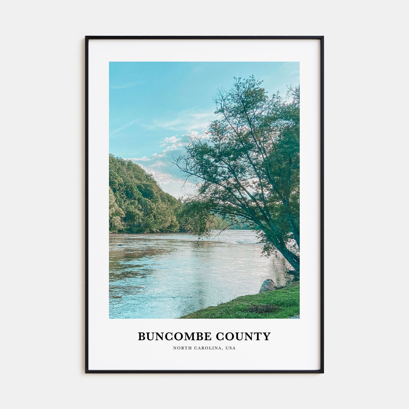 Buncombe County Portrait Color Poster