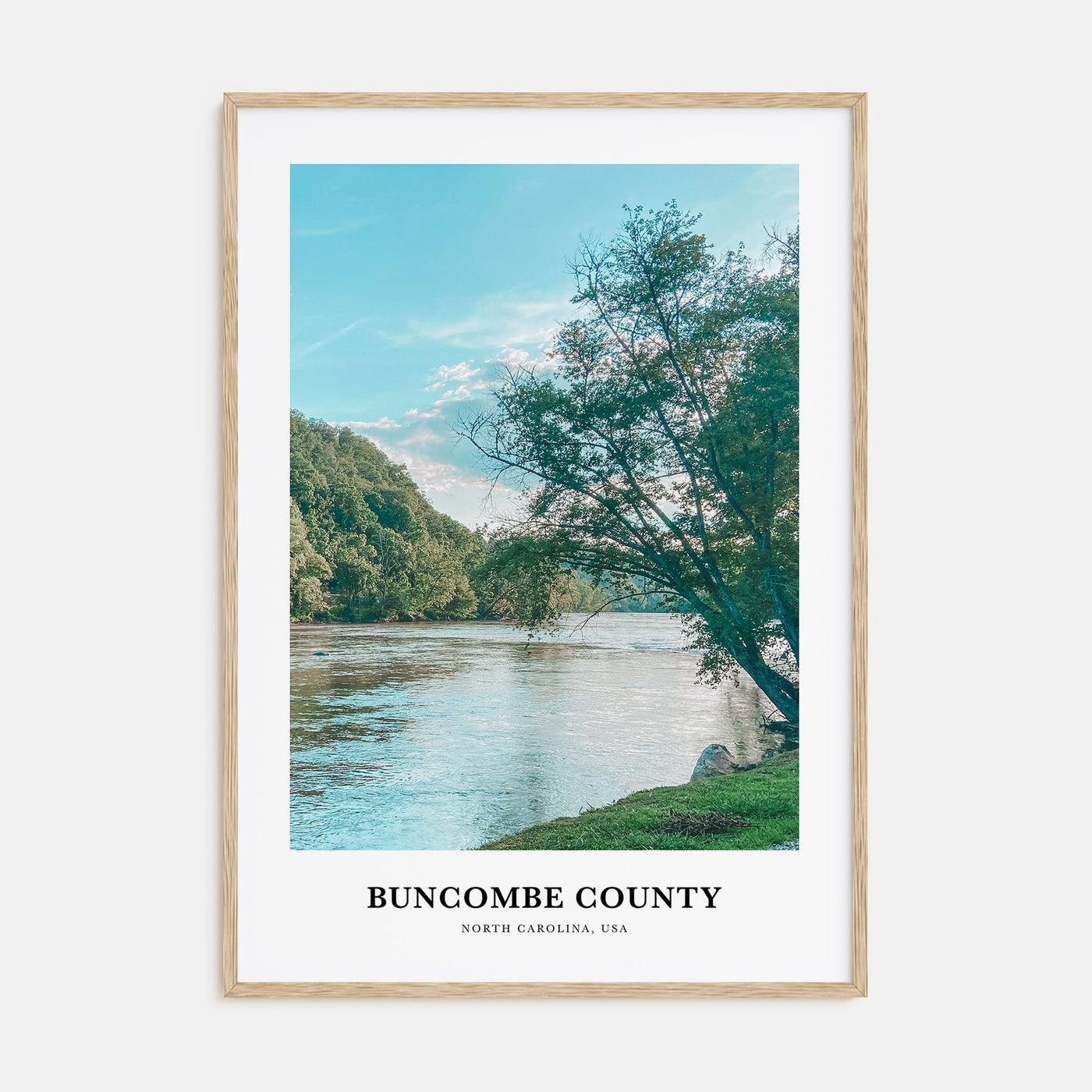 Buncombe County Portrait Color Poster