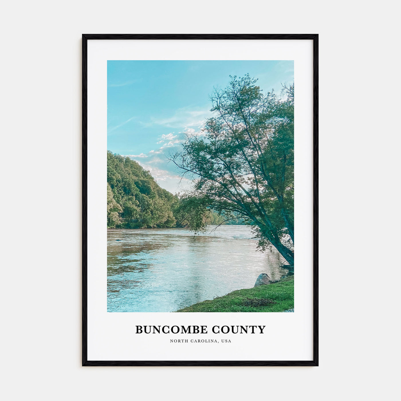 Buncombe County Portrait Color Poster