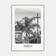 Burbank Portrait B&W No 1 Poster