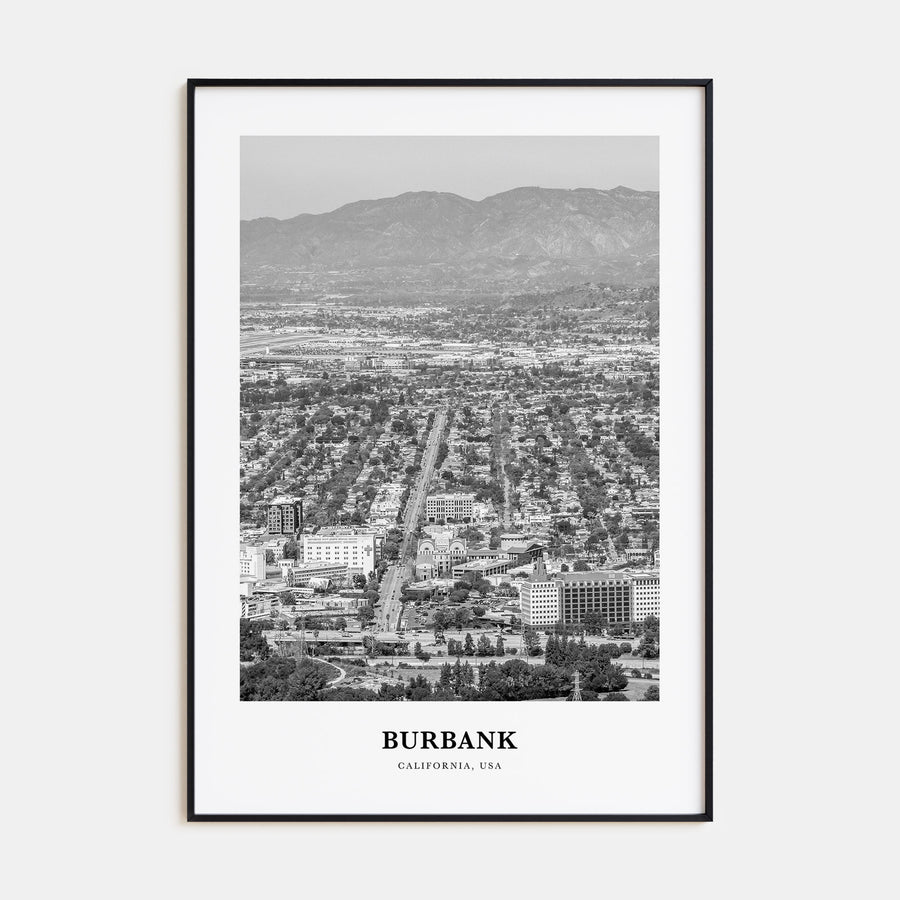 Burbank Portrait B&W No 2 Poster