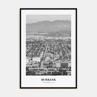 Burbank Portrait B&W No 2 Poster