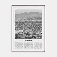 Burbank Travel B&W No 1 Poster