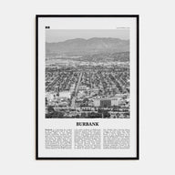 Burbank Travel B&W No 1 Poster