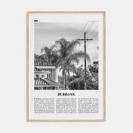 Burbank Travel B&W No 2 Poster