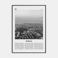 Burgas Travel B&W Poster