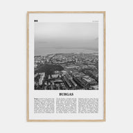 Burgas Travel B&W Poster