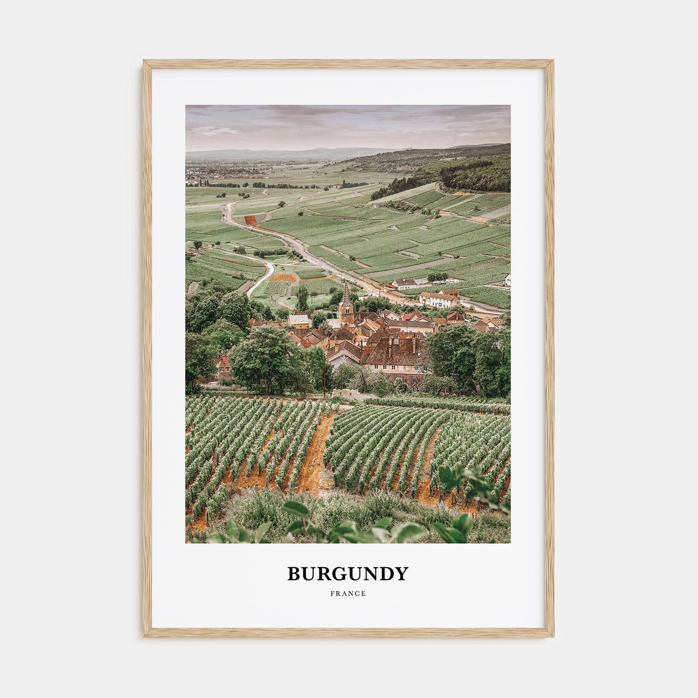 Burgundy Portrait Color Poster