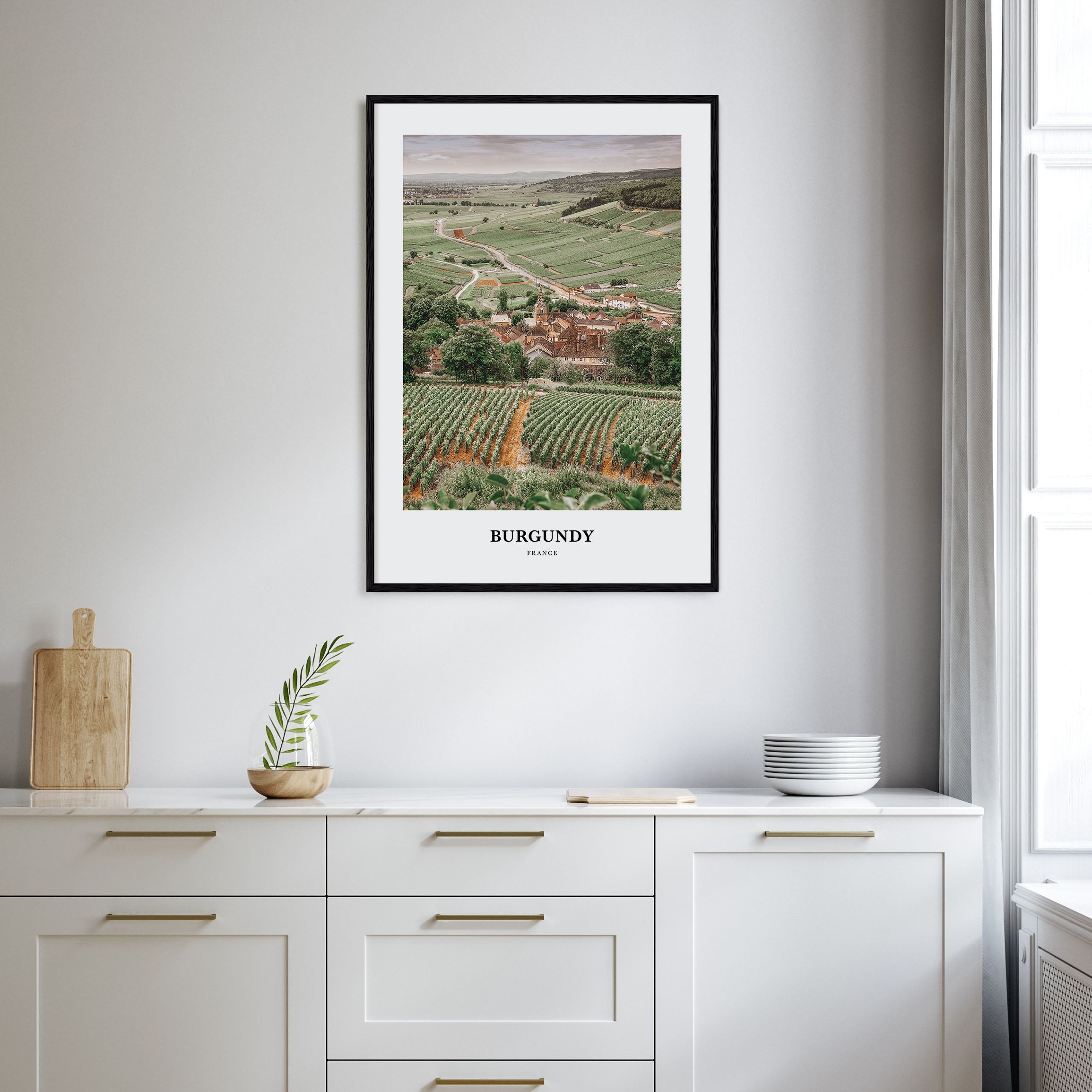 Burgundy Portrait Color Poster