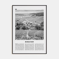 Burgundy Travel B&W Poster
