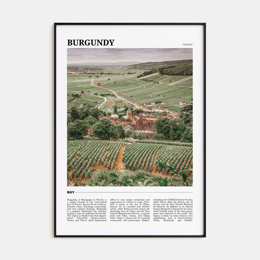 Burgundy Travel Color Poster