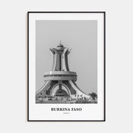 Burkina Faso Portrait B&W Poster