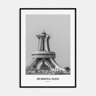 Burkina Faso Portrait B&W Poster