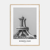 Burkina Faso Portrait B&W Poster