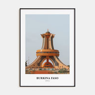Burkina Faso Portrait Color Poster