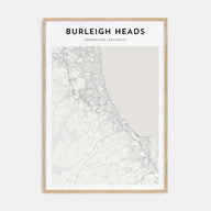 Burleigh Heads Map Portrait Poster