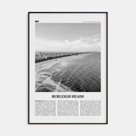 Burleigh Heads Travel B&W Poster