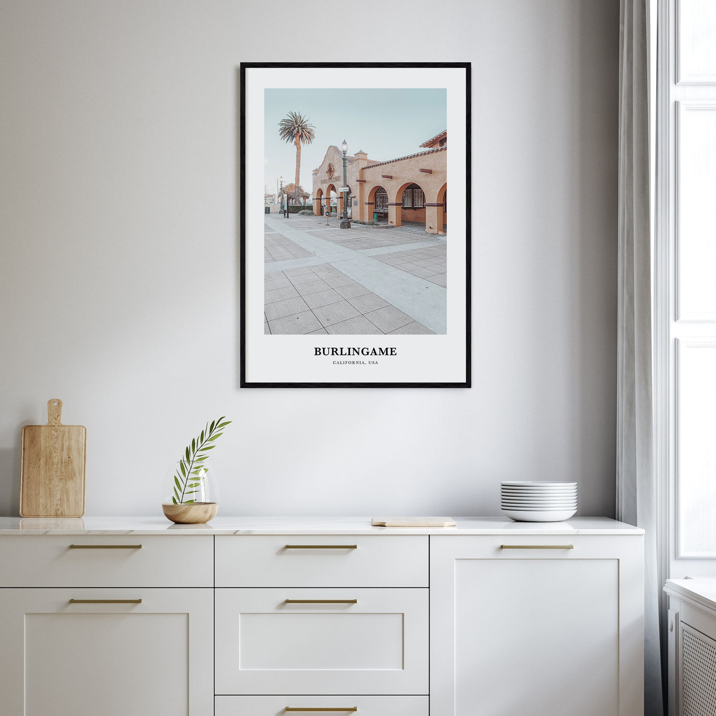 Burlingame Portrait Color Poster