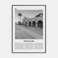 Burlingame Travel B&W Poster