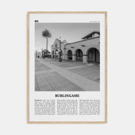 Burlingame Travel B&W Poster