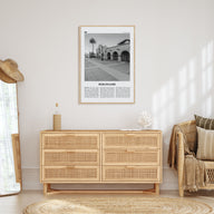 Burlingame Travel B&W Poster