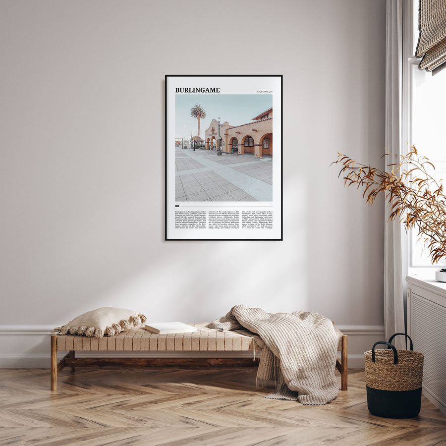 Burlingame Travel Color Poster