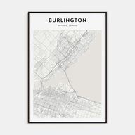 Burlington, Canada Map Portrait Poster