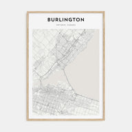 Burlington, Canada Map Portrait Poster